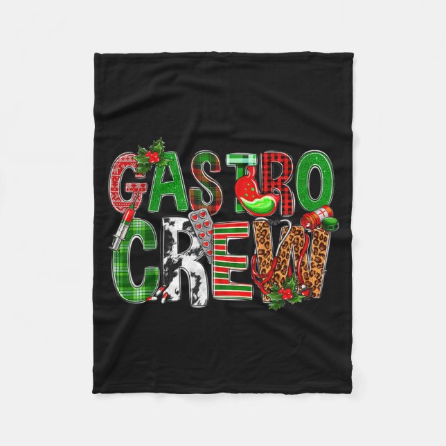 Manta Polar Gastro Crew Christmas Nurses Xmas Pajamas Pjs Wome (Anverso)