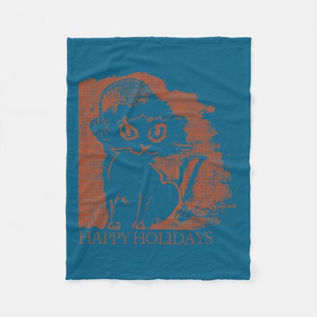 Manta Polar Gata Santa  (Anverso)