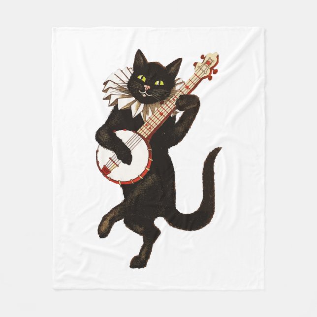 Manta Polar gatito de guitarra (Anverso)