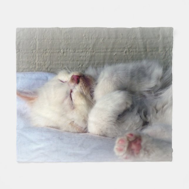 Manta Polar Gatito dormilón (Frente (Horizontal))