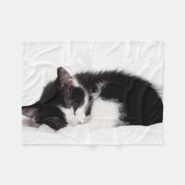 Manta Polar Gatito el dormir (Frente (Horizontal))