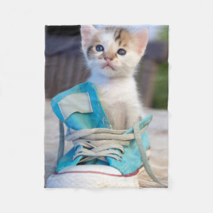 Manta Polar Gatito en un zapato