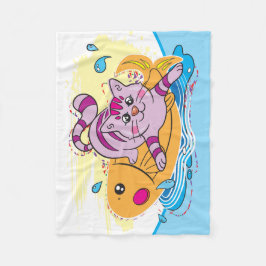 Manta Polar Gatito y pez