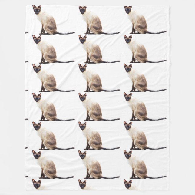 Manta Polar Gatitos lindos de los animales del ronroneo del (Anverso)