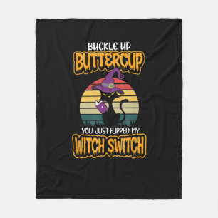 Manta Polar Gato Buckup Buttercup Acabas De Caer En Mi Bruja