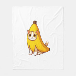 Manta Polar Gato con traje bananero