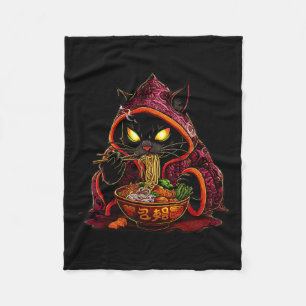 Manta Polar Gato de Anime Kids Ramen Niños Japoneses Kawaii Ca