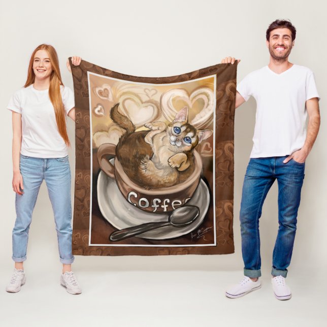 Manta Polar Gato de café (In situ)