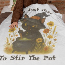 Gato de Halloween - Estoy aquí para remover la oll