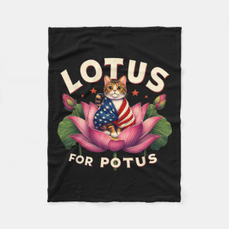 Manta Polar Gato De La Bandera De Potus Uu: Kamala Harris Lotu