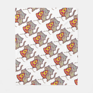 Manta Polar ¡Gato de la pizza!