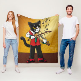Manta Polar Gato de música violín