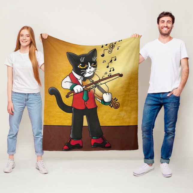 Manta Polar Gato de música violín (In situ)