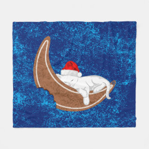 Manta Polar Gato de pan de jengibre