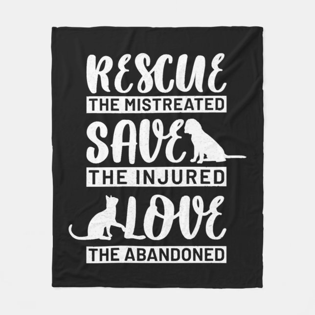 Manta Polar Gato de perro (Anverso)