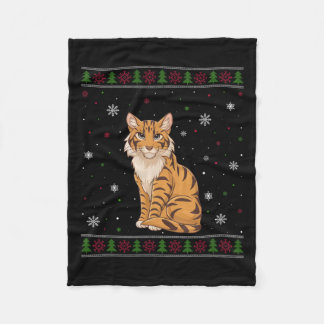 Manta Polar Gato de Savannah Navidades Sweater Men Mujeres Niñ