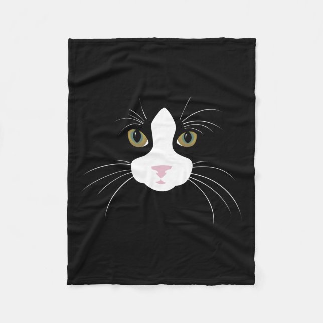 Manta Polar Gato de Tuxedo Swea (Anverso)
