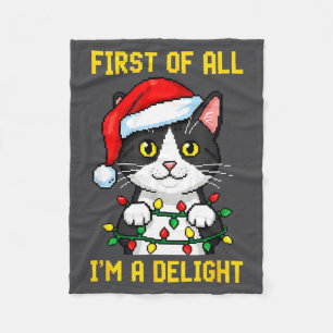 Manta Polar Gato Divertido Ante Todo Soy Un Delight Retro Gami