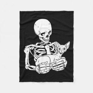 Manta Polar Gato divertido gato Sfinx Sfinx Cat de Halloween