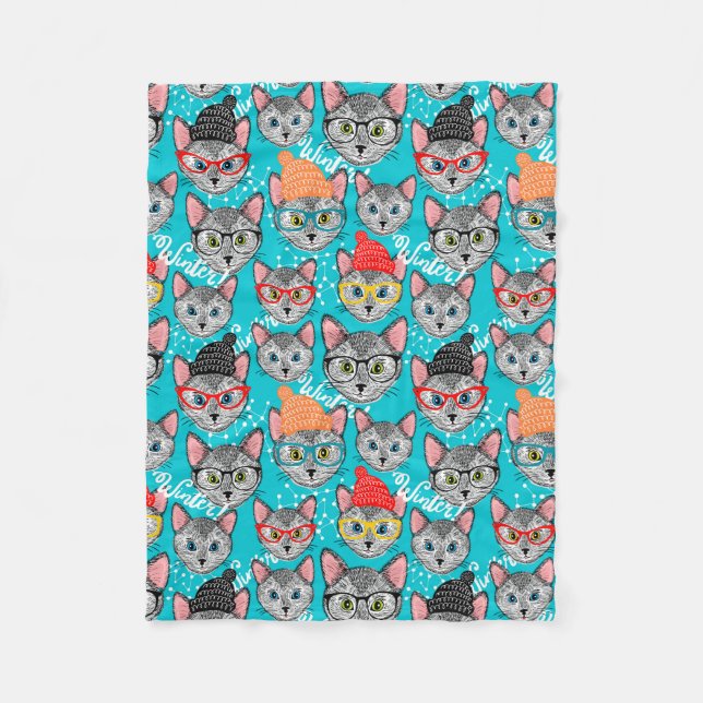 Manta Polar Gato en el gorra (Anverso)