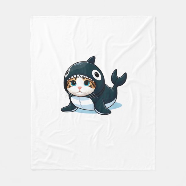Manta Polar Gato en estufa de orca (Anverso)