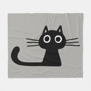 Manta Polar Gato gatito negro   Warm Whimsical