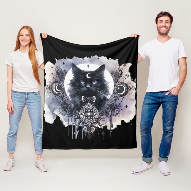 Manta Polar Gato Gótico (In situ)