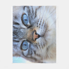 Manta Polar Gato gris