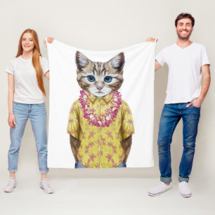 Manta Polar Gato hawaiano del gatito