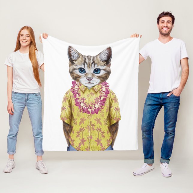 Manta Polar Gato hawaiano del gatito (In situ)