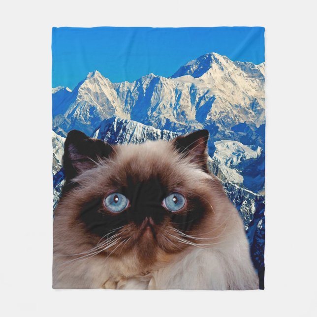 Manta Polar Gato Himalayo (Anverso)