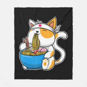 Manta Polar Gato kawaii anime comida japonesa neko gato
