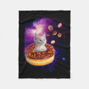 Manta Polar Gato lindo dentro de Donut en el espacio Chica de