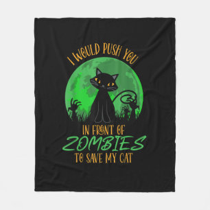 Manta Polar Gato o yo lo empujamos delante de zombis para salv