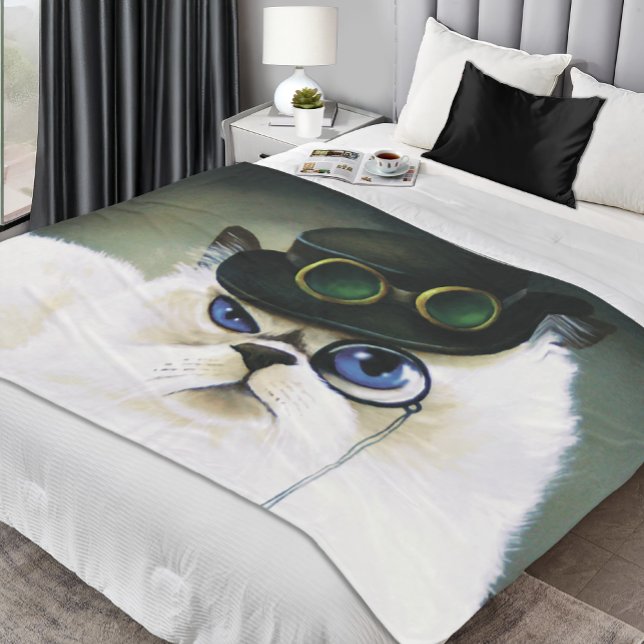 Manta Polar Gato persa Steampunk (Subido por el creador)