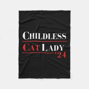Manta Polar Gato sin hijos Lady 24 Shirt Kamala Harris Preside