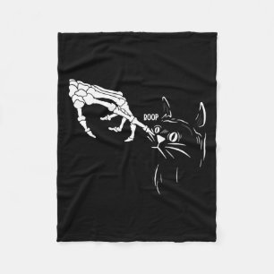 Manta Polar Gato Skeleton Mano Boop Halloween Gatos Lover Masc