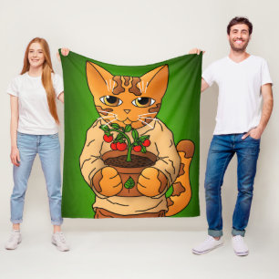 Manta Polar Gato Vegan Gardener