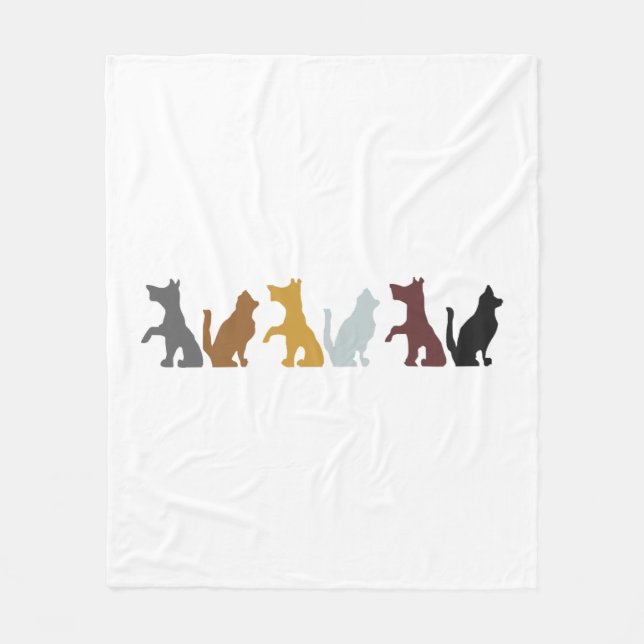 Manta Polar Gato Y Perro (Anverso)