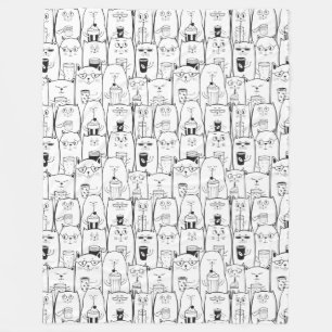 Manta Polar Gatos Adorables