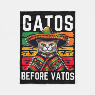 Manta Polar Gatos Antes de Vatos Gato Mexicano Divertido Ponch