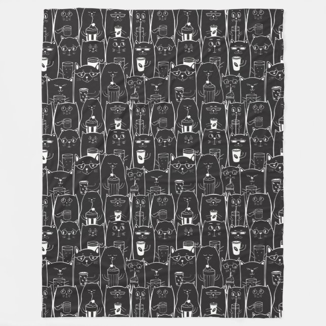 Manta Polar Gatos cortos (Anverso)