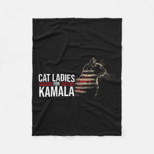 Manta Polar Gatos Damas De Kamala