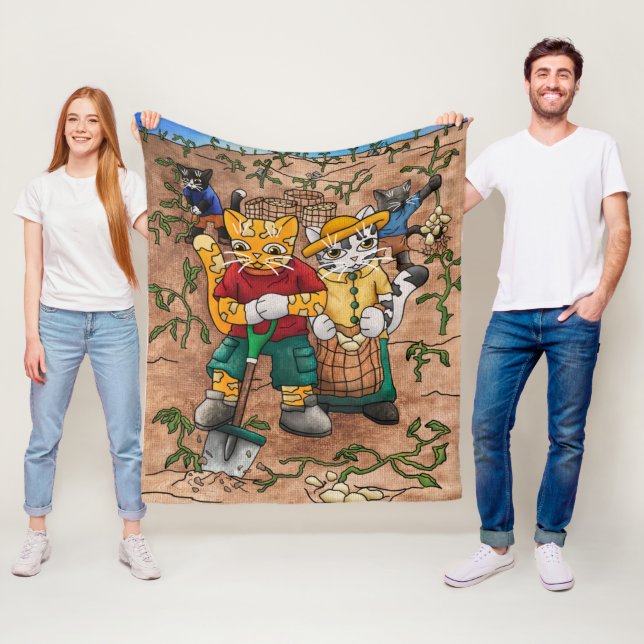 Manta Polar Gatos de cosecha de papa (In situ)