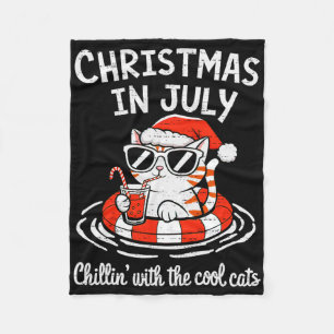 Manta Polar Gatos Geniales Navidad En Julio Kitty Meowy Xm