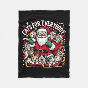 Manta Polar Gatos Graciosos Para Todos Los Navidades Famosos Y
