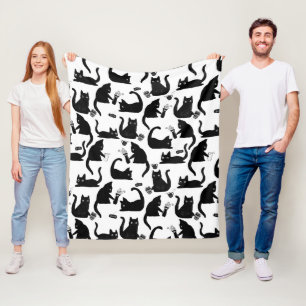 Manta Polar Gatos malos golpeando a las cosas