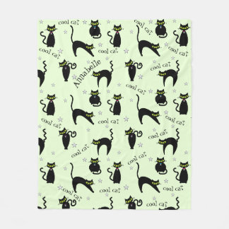 Manta Polar Gatos Mod Black
