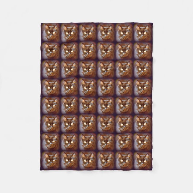 Manta Polar gatos negros (Anverso)