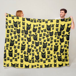 Manta Polar Gatos negros fantasmales